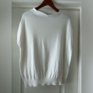 Ann Taylor Ivory Knit Blouse